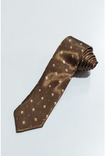 Brown Stain cotton Tie