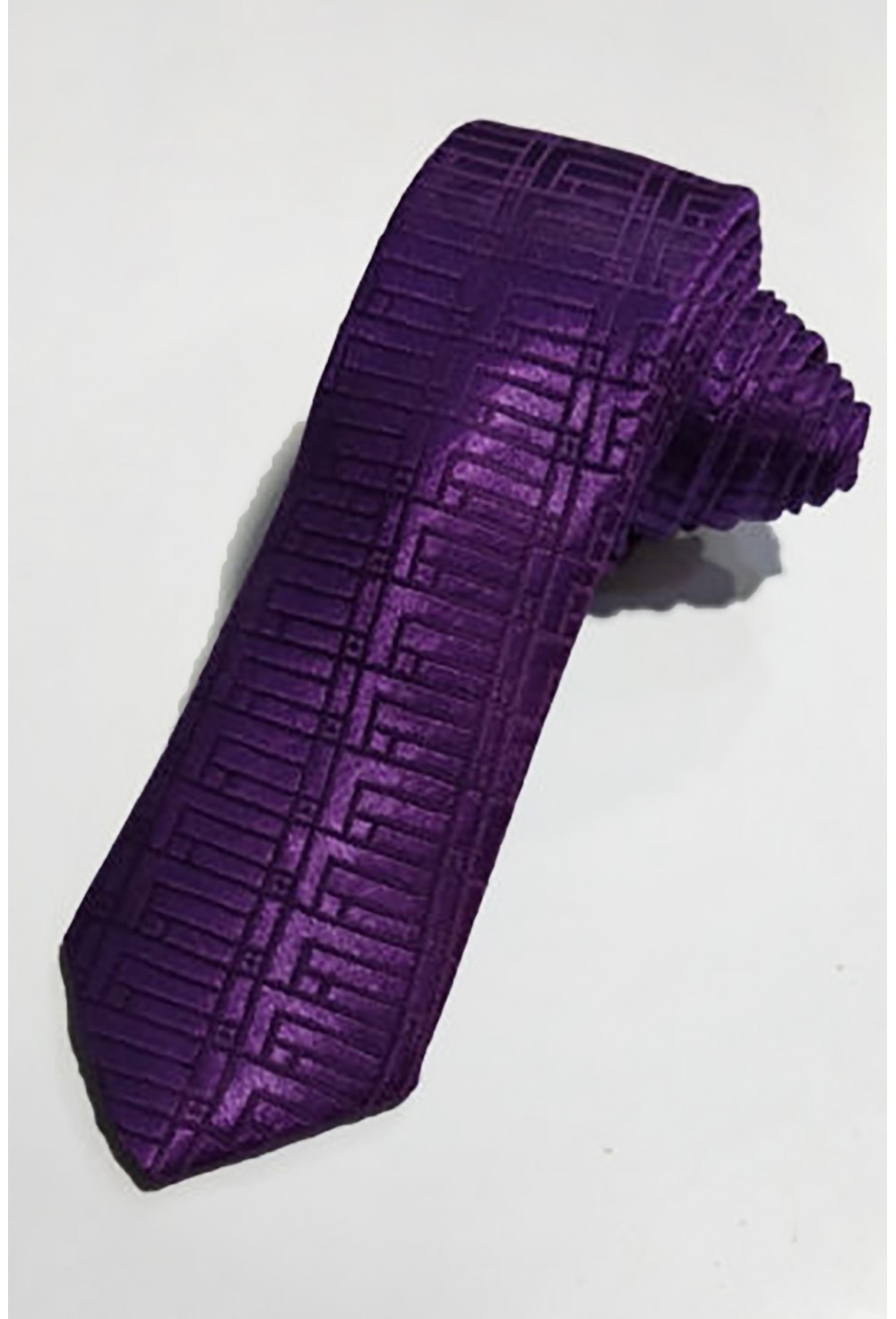 Textured Purple Silk Ties