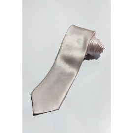 Silver Black Tie Silver Satin Formal Regular Tie
