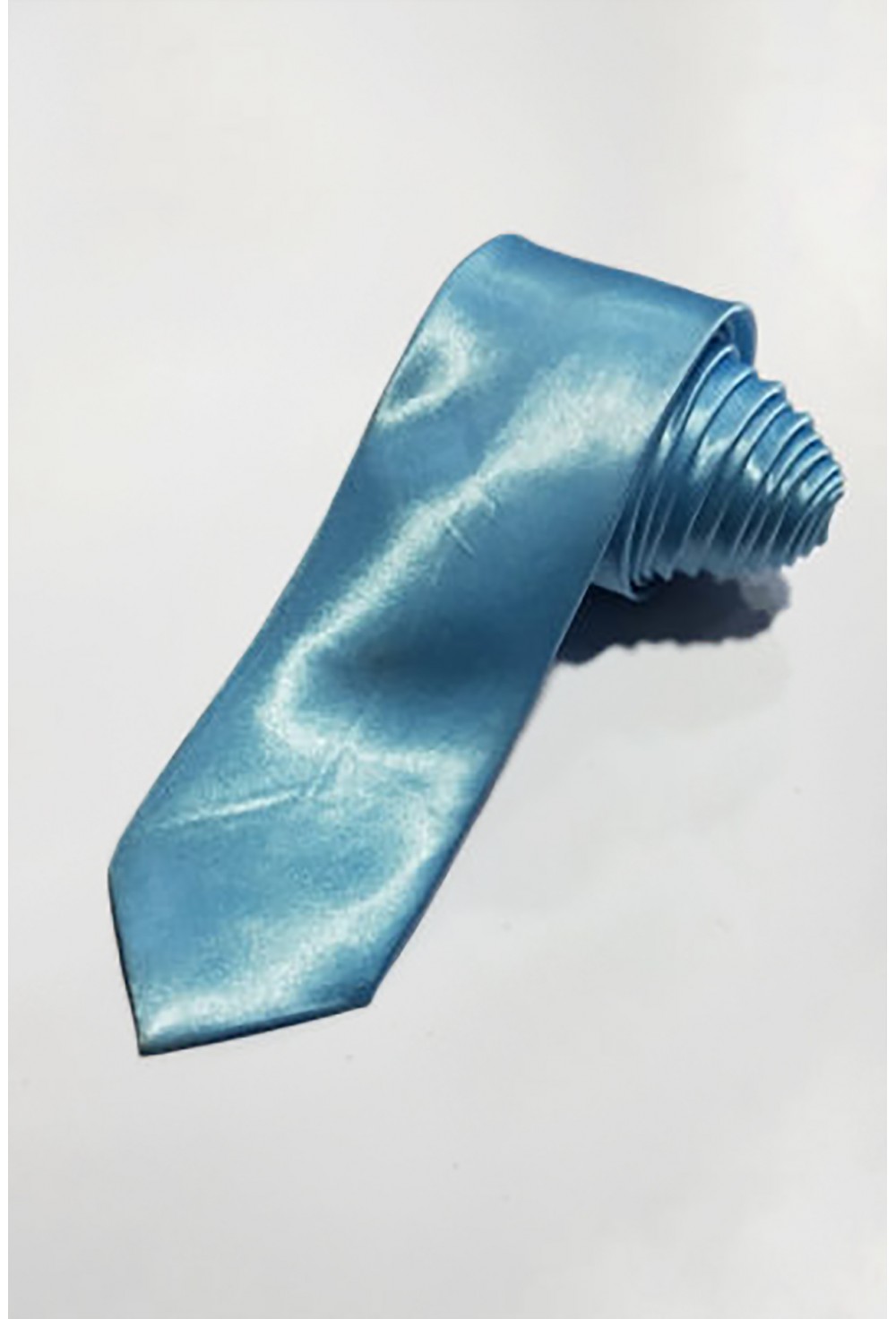Sky Blue Tie Satin Silk Formal Regular Tie