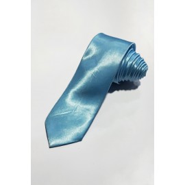 Sky Blue Tie Satin Silk Formal Regular Tie
