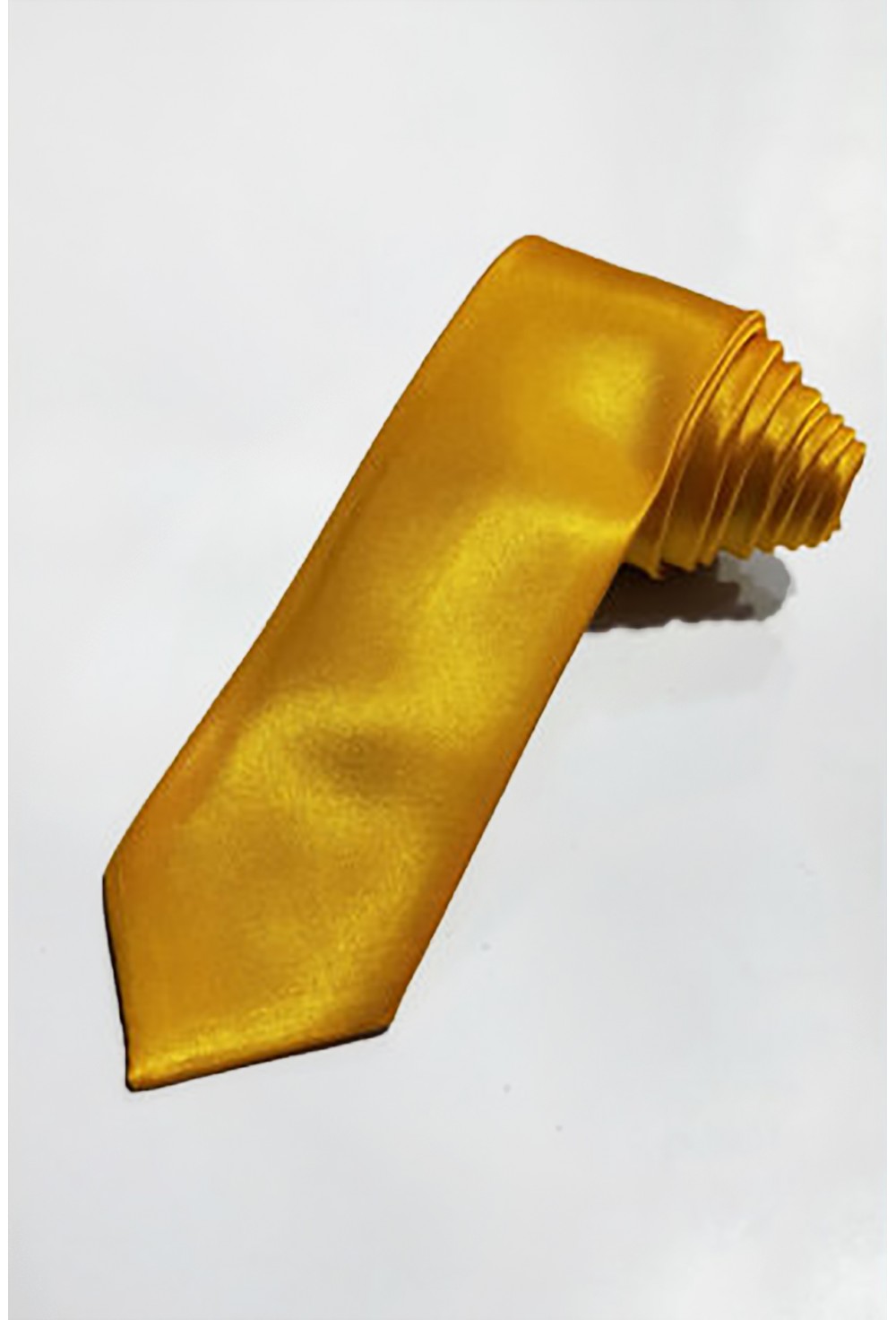 Golden Yellow Tie Satin Cotton Formal Regular Tie