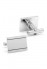 Engravable Etched Rectangle Cuff Links