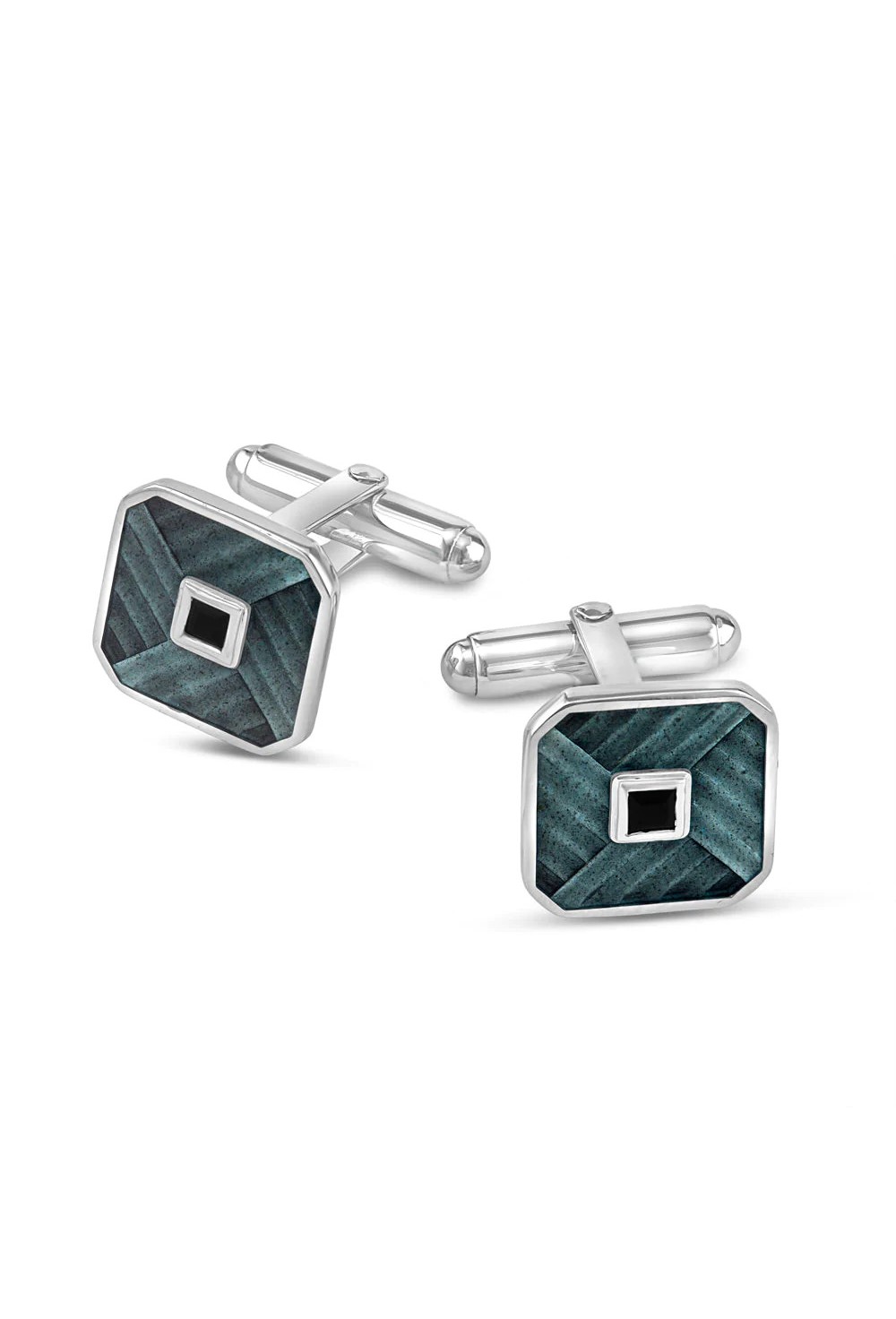 ART DECO SILVER CUFFLINKS