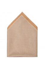 Medium Beige Printed Pocket Square