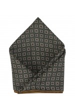 Black Printed Pocket Square