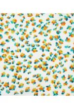White Floral Print Pocket Square (M)
