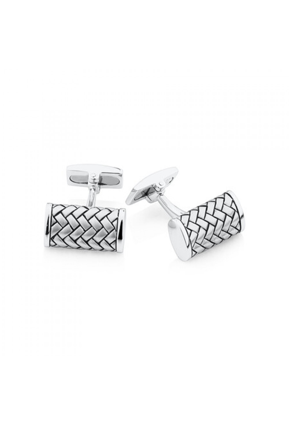 Silver Rectangle Cuff Links