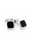 Onyx Square Cufflinks in Sterling Silver