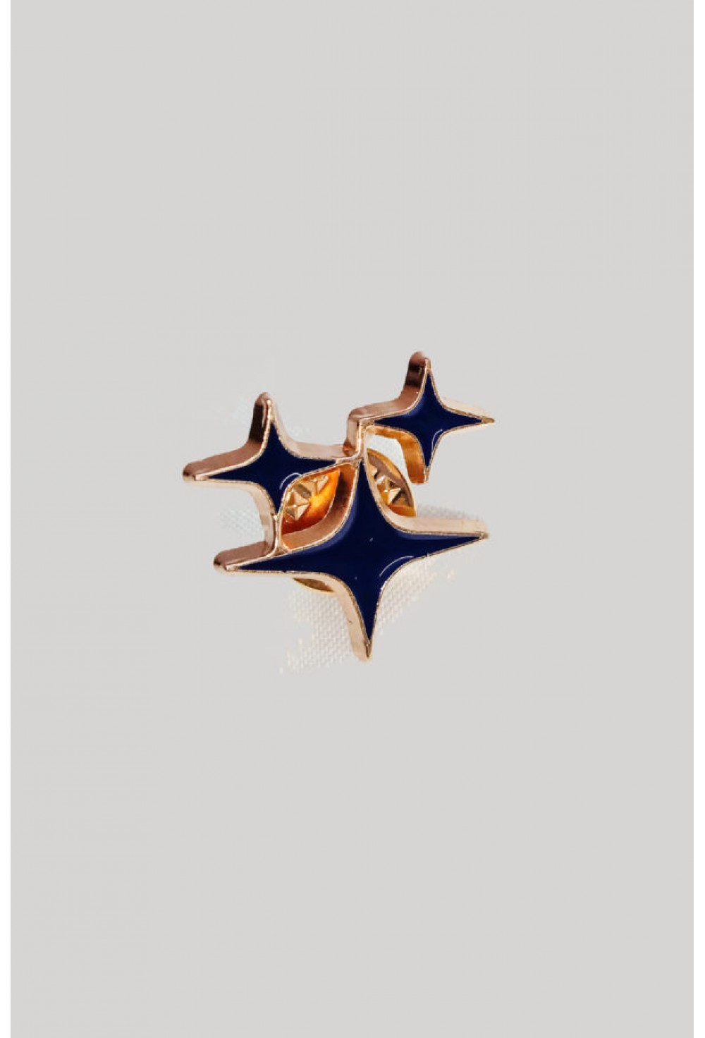 Golden Brass Brooch for Men