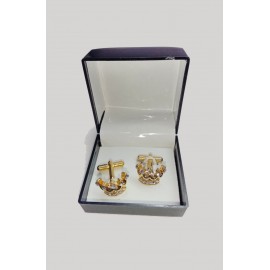 Gold Rolex Crown Cuff-links for Men