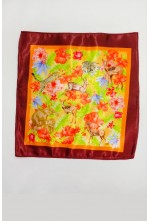 Polyester Satin Printed Pocket Square for Men