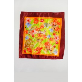 Polyester Satin Printed Pocket Square for Men