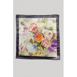 Multi-Color Flower Printed Pocket Square