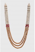 White & Golden Mala For Men