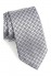 Silver Neat Silk Tie