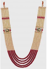 Mehroon Moti Mala For Men