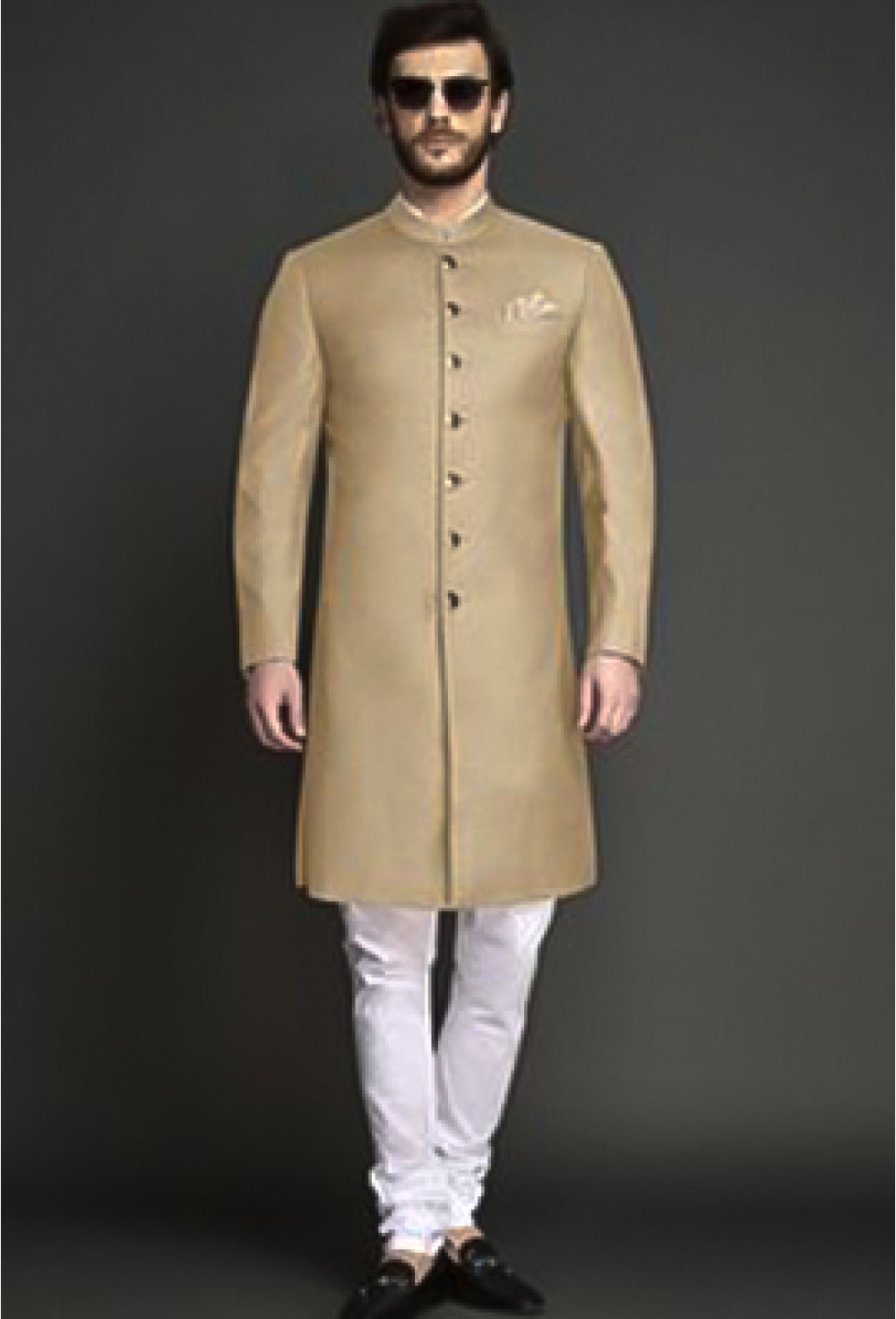 Classic Beige Achkan