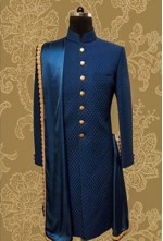 Navy Blue Achkan