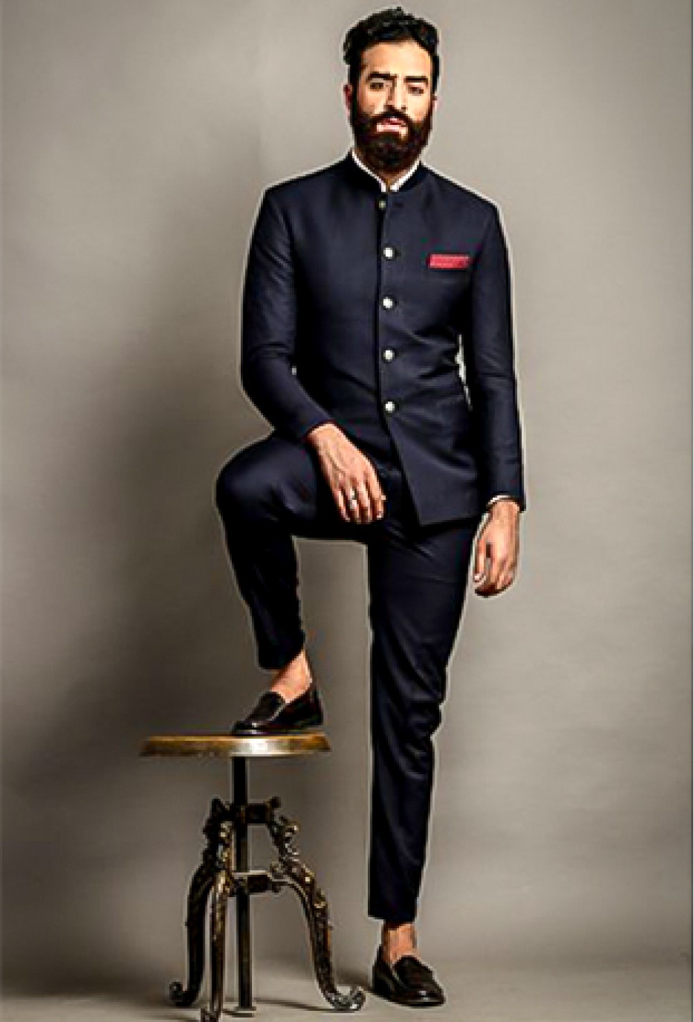 Black Bandhgala Suit