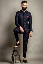 Black Bandhgala Suit