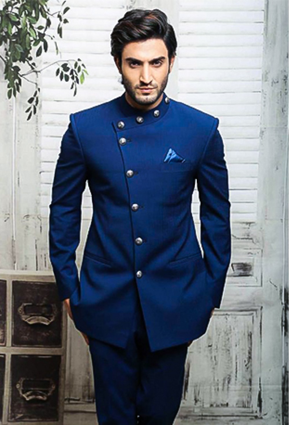 Royal Blue Bandhgala