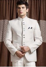 Linen Bandhgala Suit