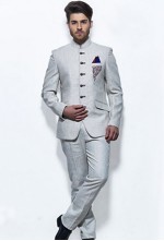 Grey Bandhgala Suit
