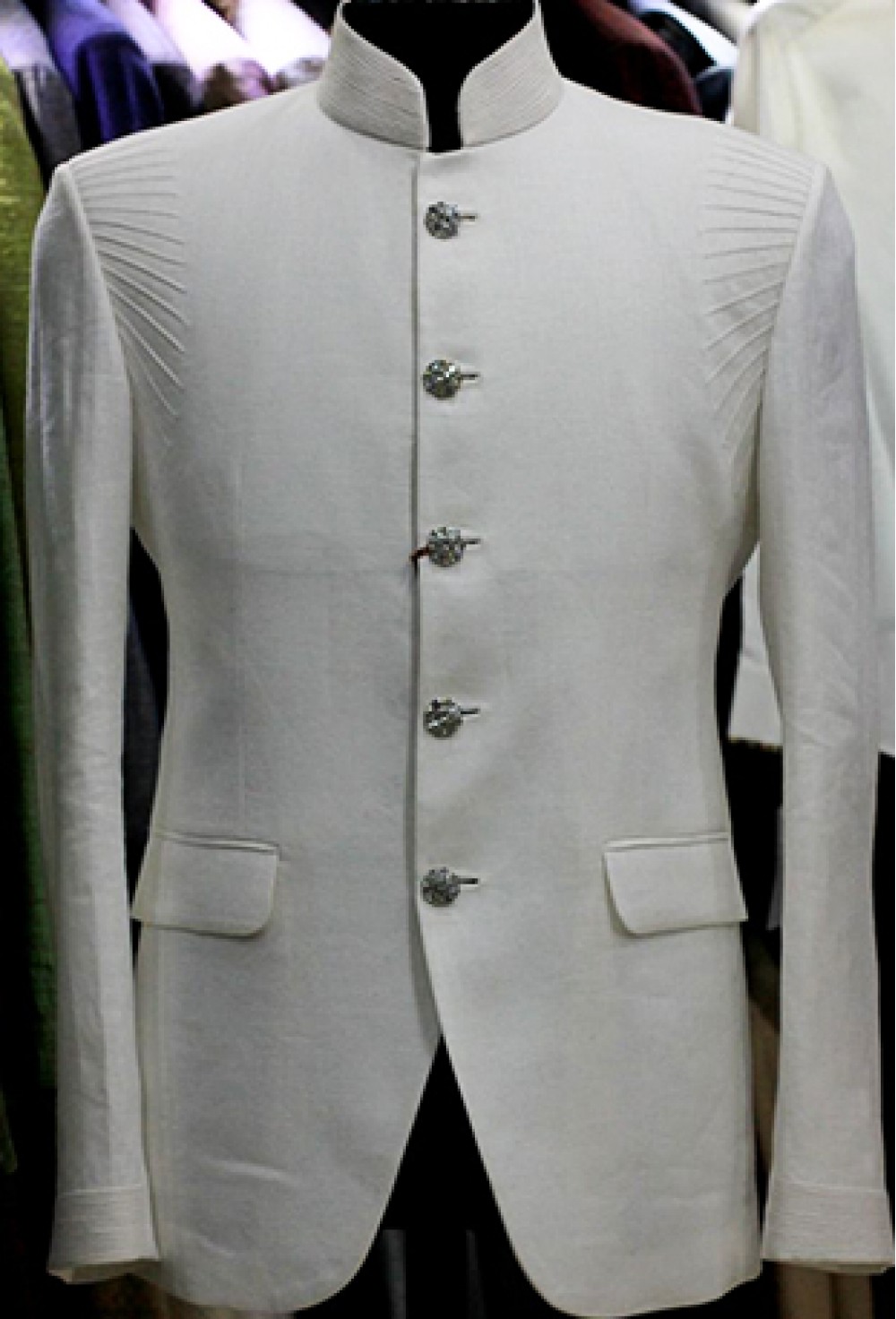 White Designer Bandhgala