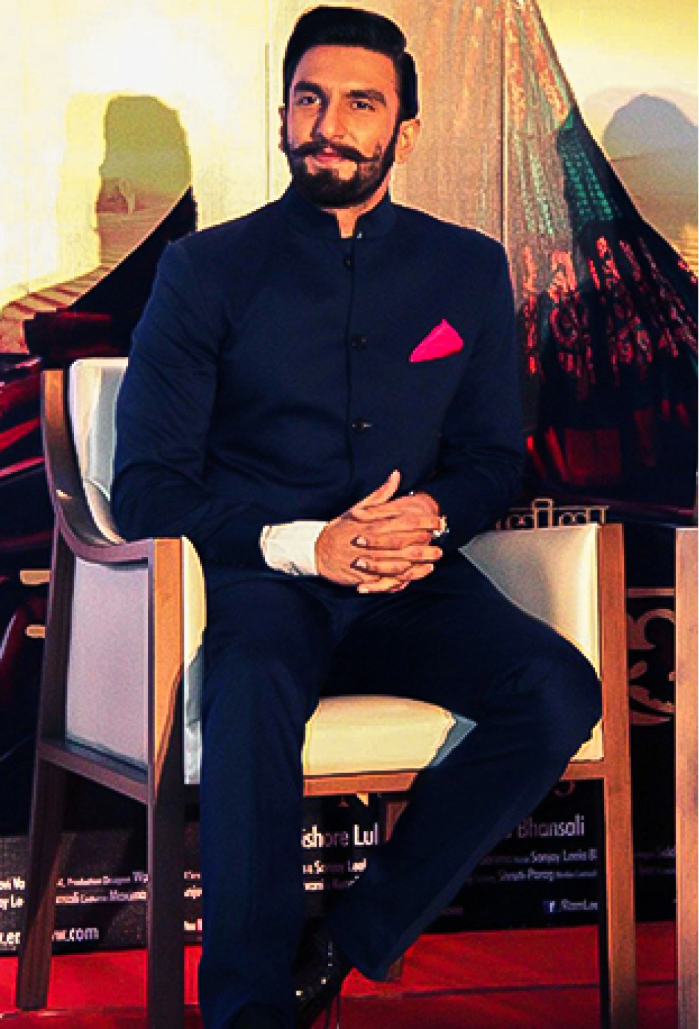 Blue Bandhgala Suit