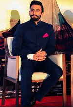 Blue Bandhgala Suit