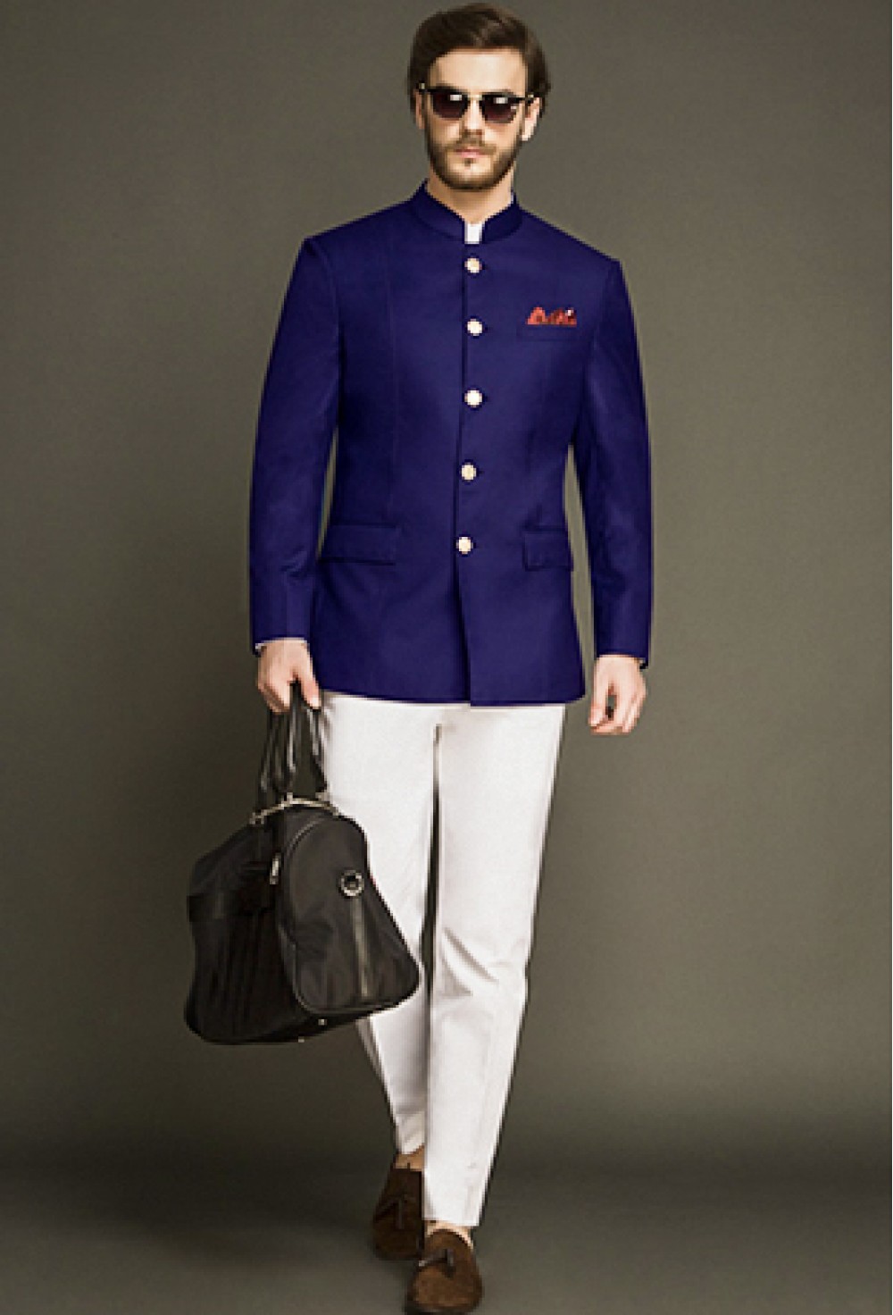 Classic Blue Bandhgala