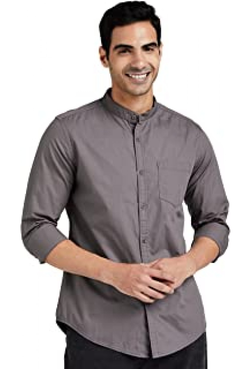 Grey Solid Shirt