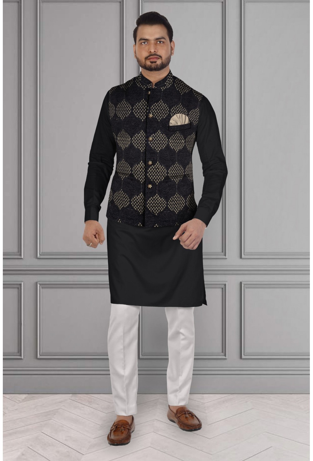 Black Kurta Jacket