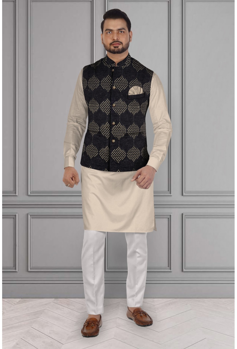 Black Kurta Jacket