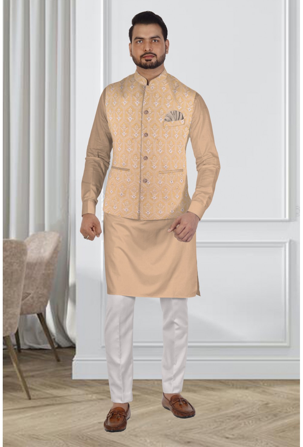 Embroidred Kurta Jacket