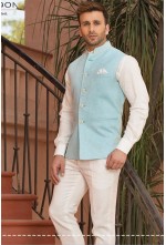 Sky Blue Nehru Jacket