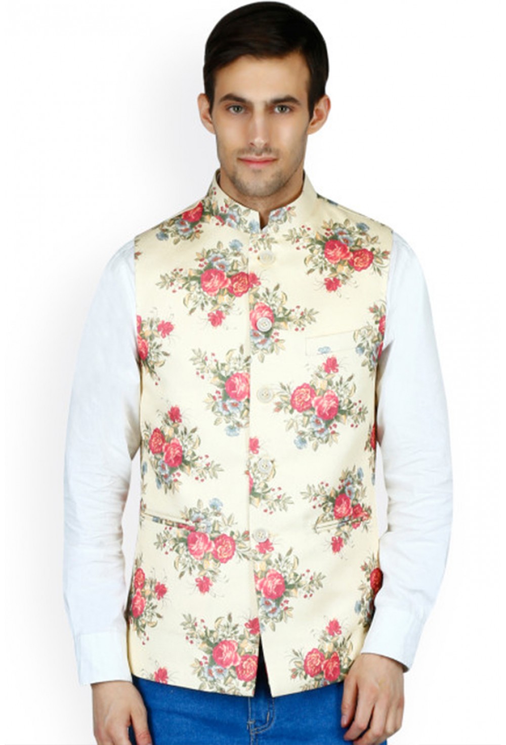 Off White Nehru Jacket