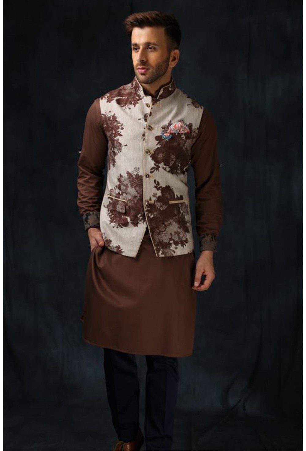 Satin Silk Nehru Jacket