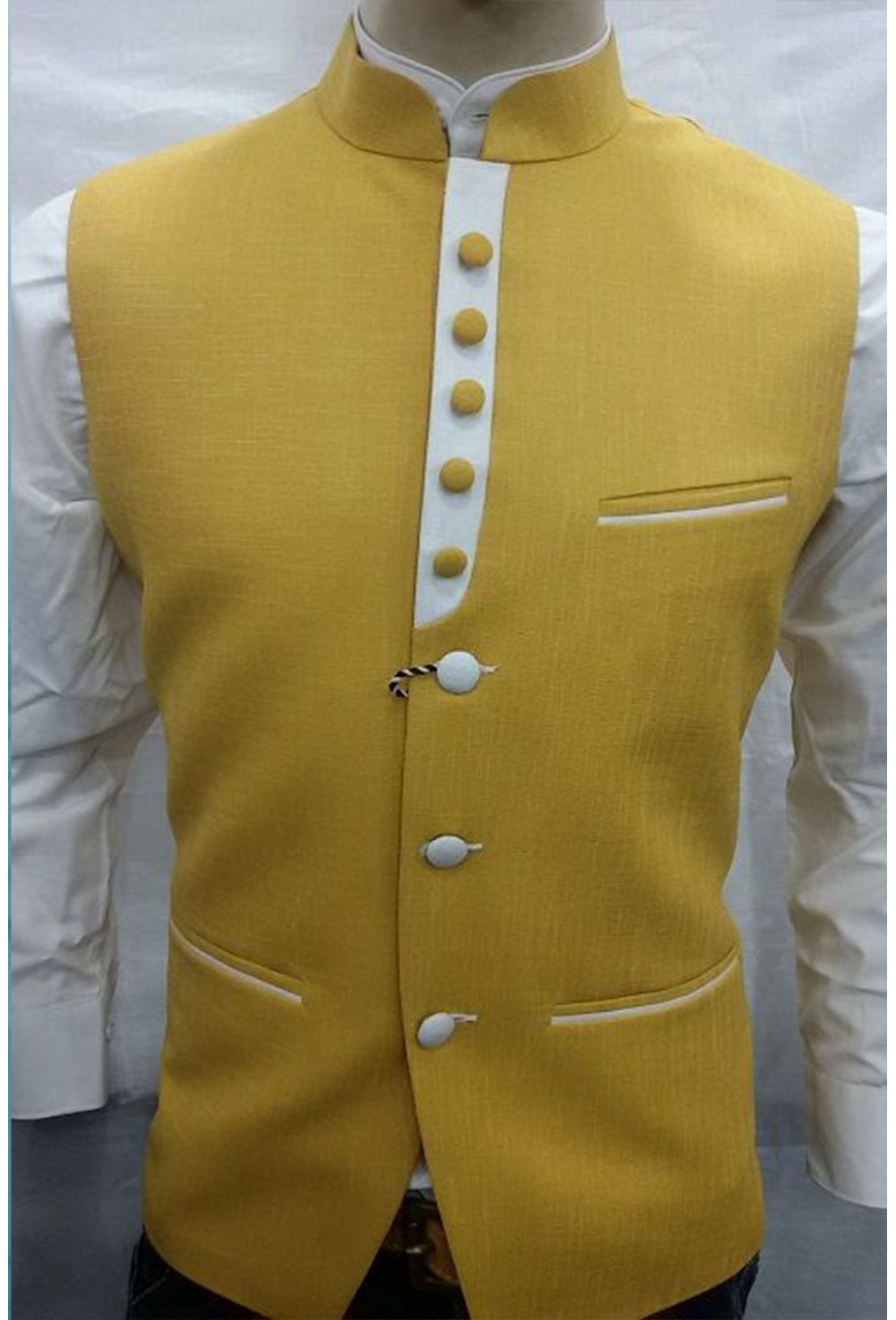 Yellow Nehru Jacket