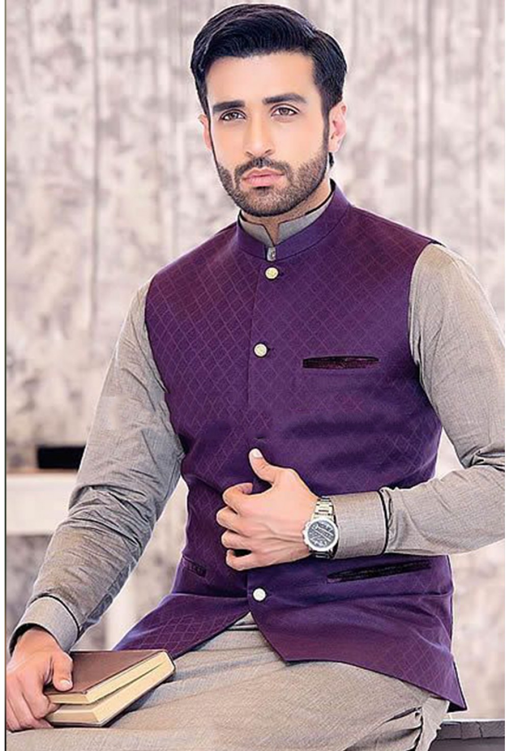 Floral Print Nehru Jacket