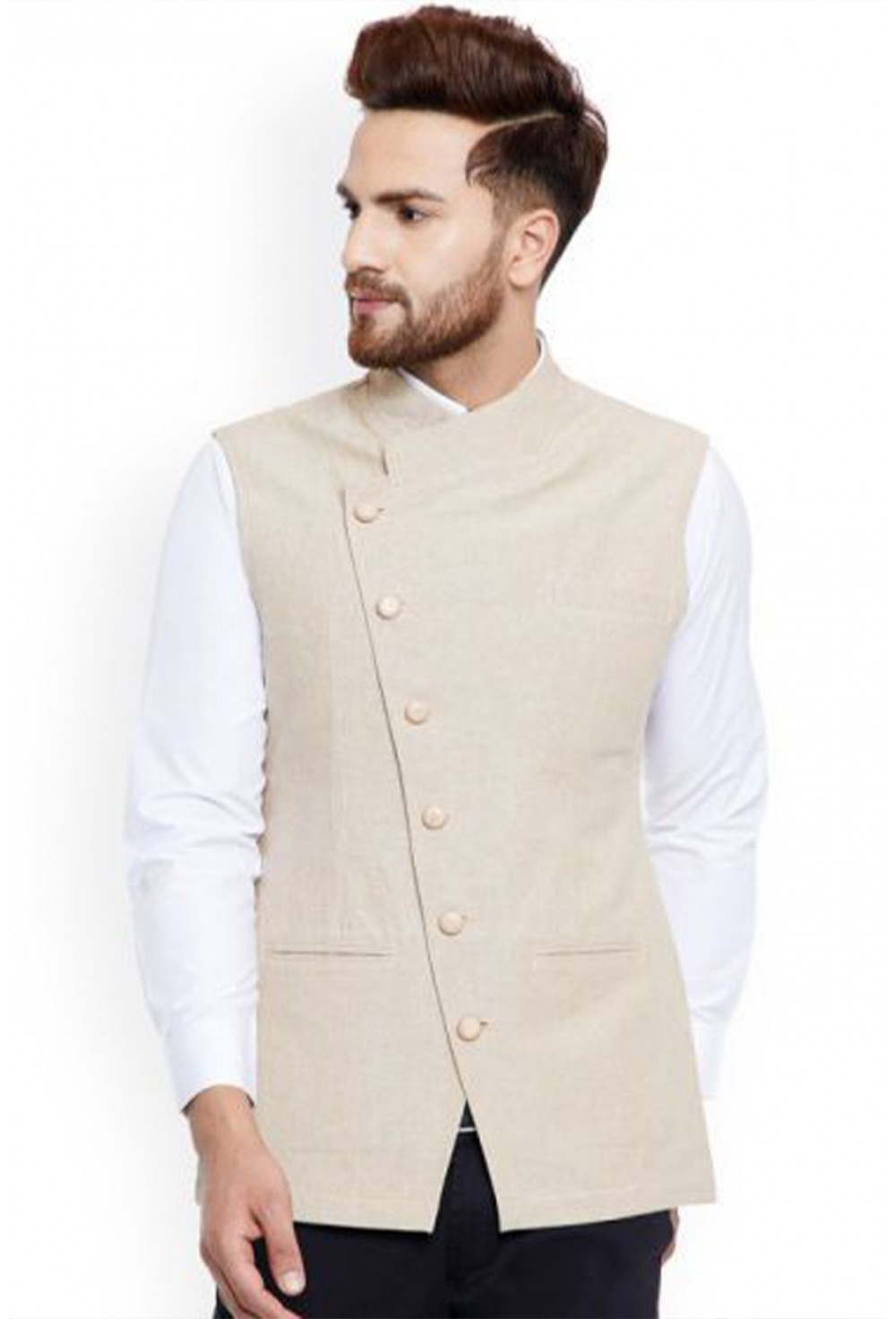 OFF White Nehru Jacket