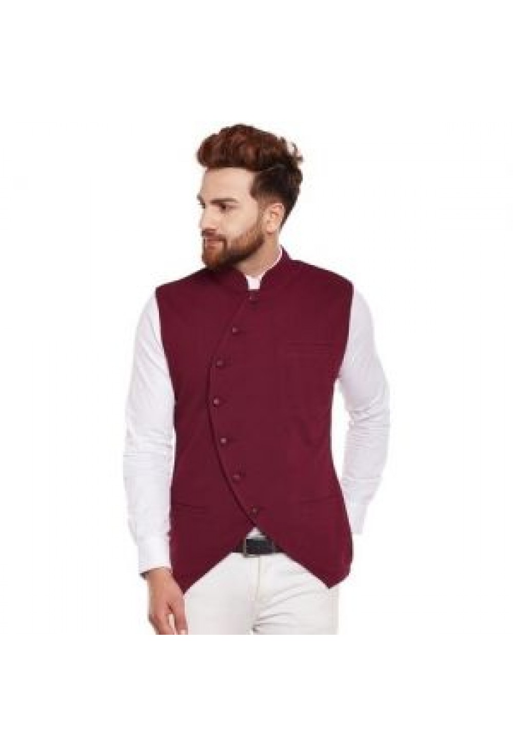 Maroon Kurta Jacket