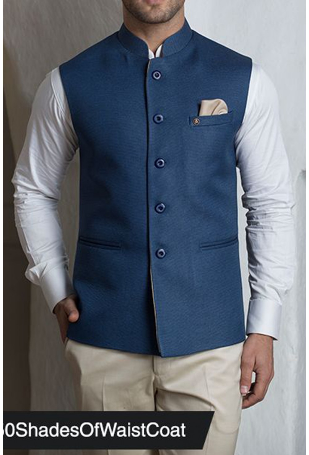 Royal Blue Nehru Jacket