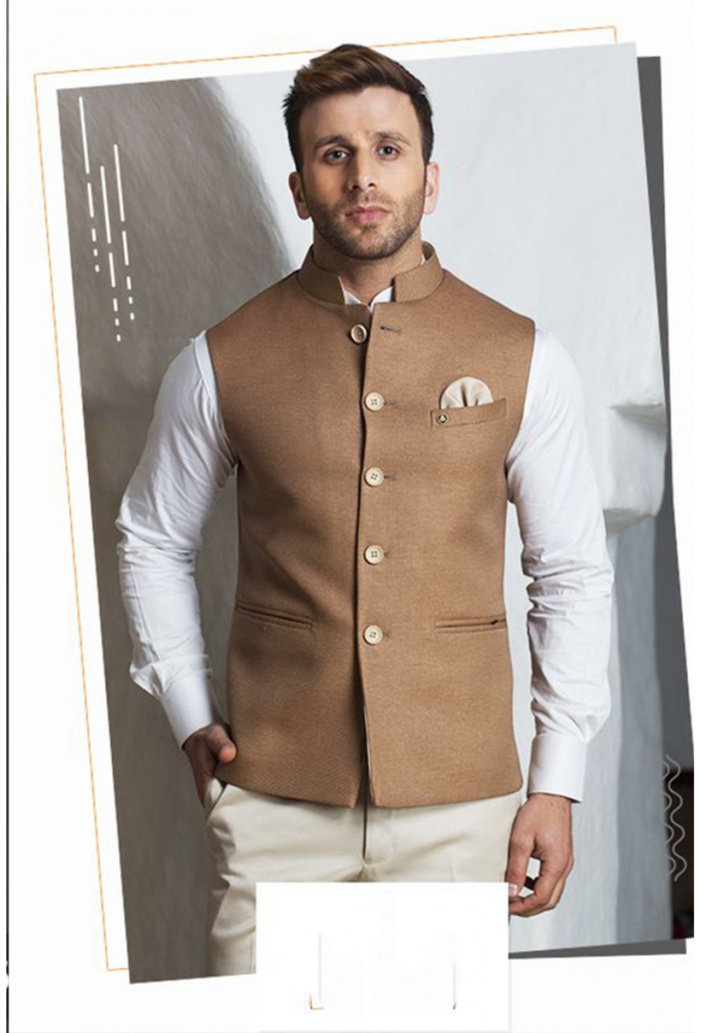 Brown Nehru Jacket