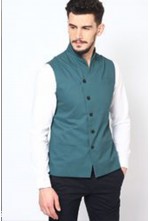 Green Nehru Jacket