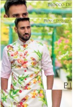 Printed jawahar coat kurta pant