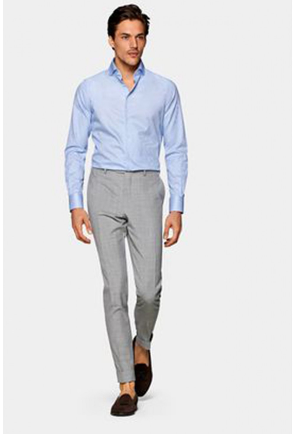 Sky Blue Grey Pant Shirt