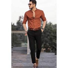 Brown Black Shirt Pant