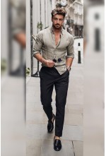 Grey Black Semi Formal